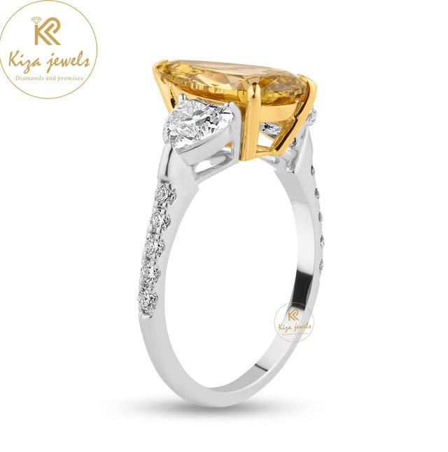 2.87 TDW F.Y. Pear, Round & Heart Cut Women's Engagement Diamond Ring