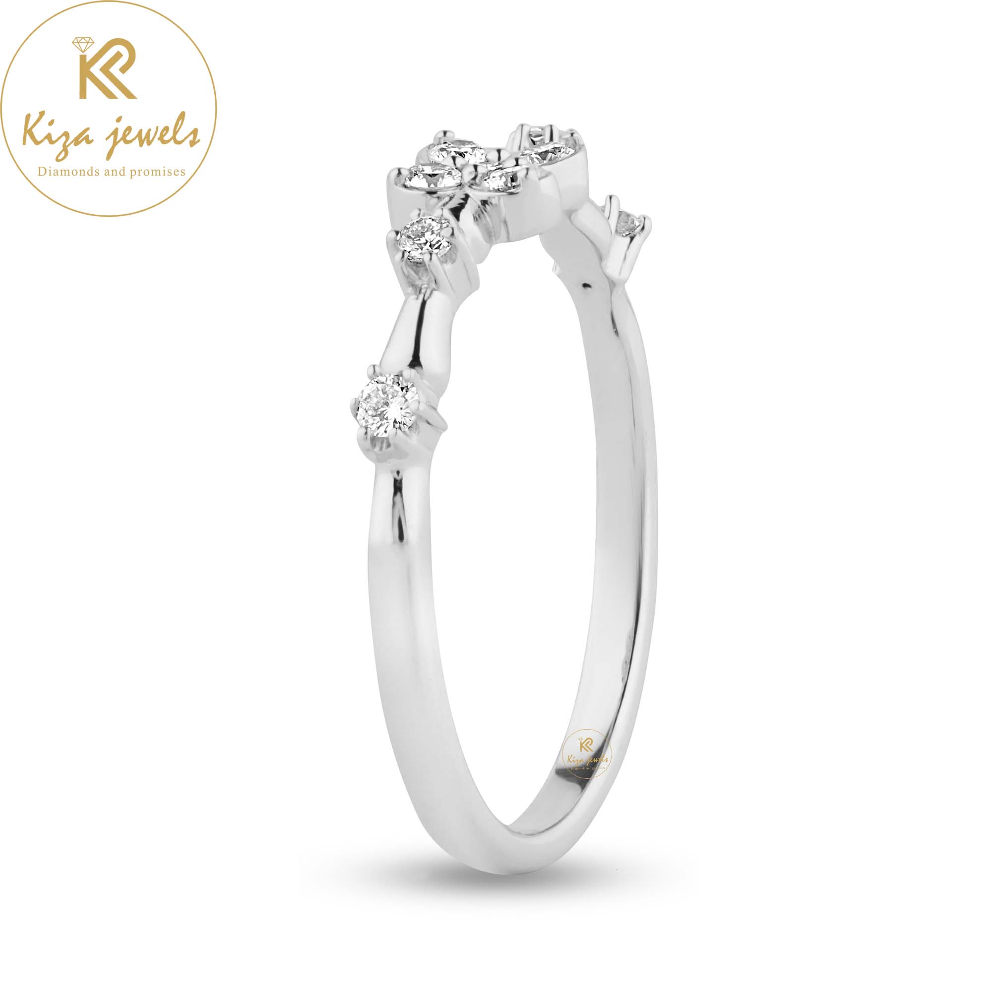 0.183 TDW Round Cut Women's Engagement Diamond Ring