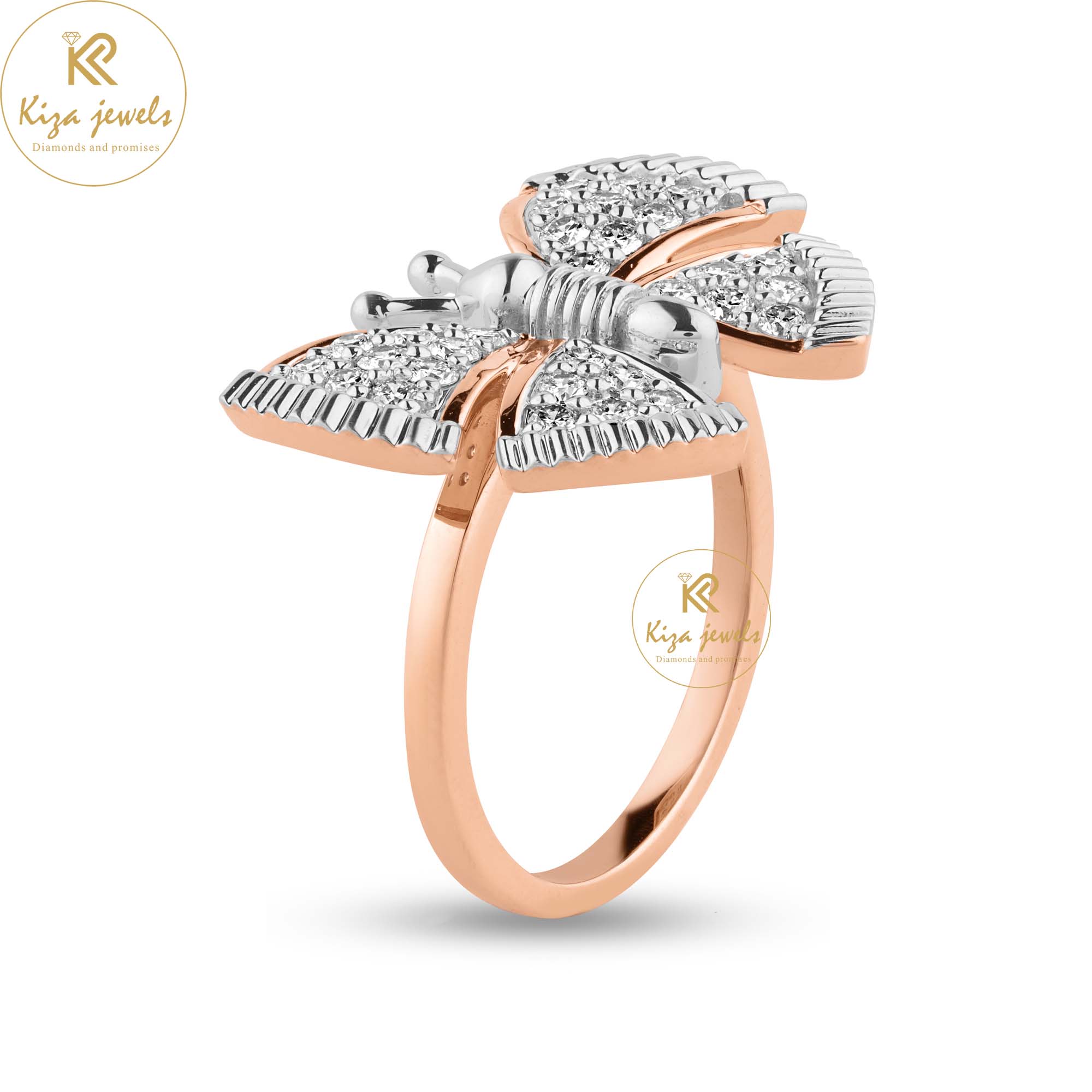 0.630 TDW Round Cut Women's Engagement Diamond Ring