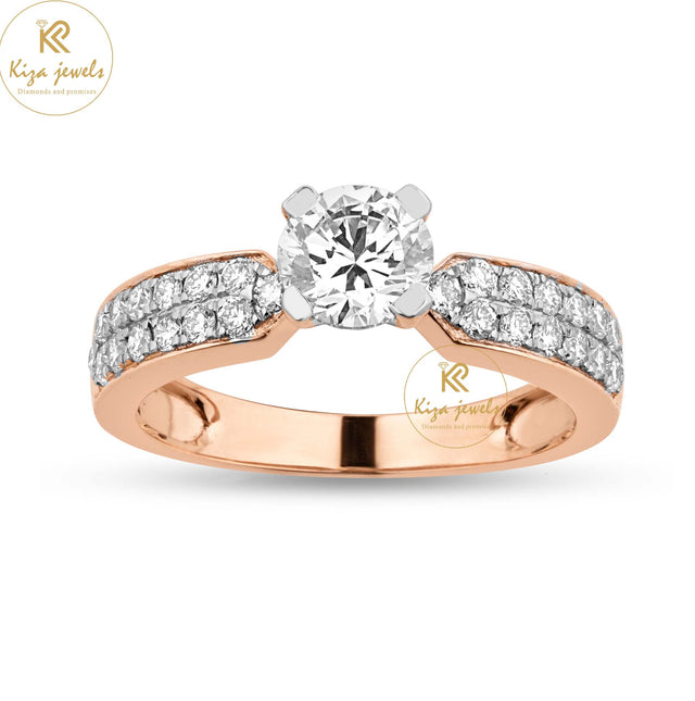 1.298 TDW Round Cut Women's Engagement Diamond Ring