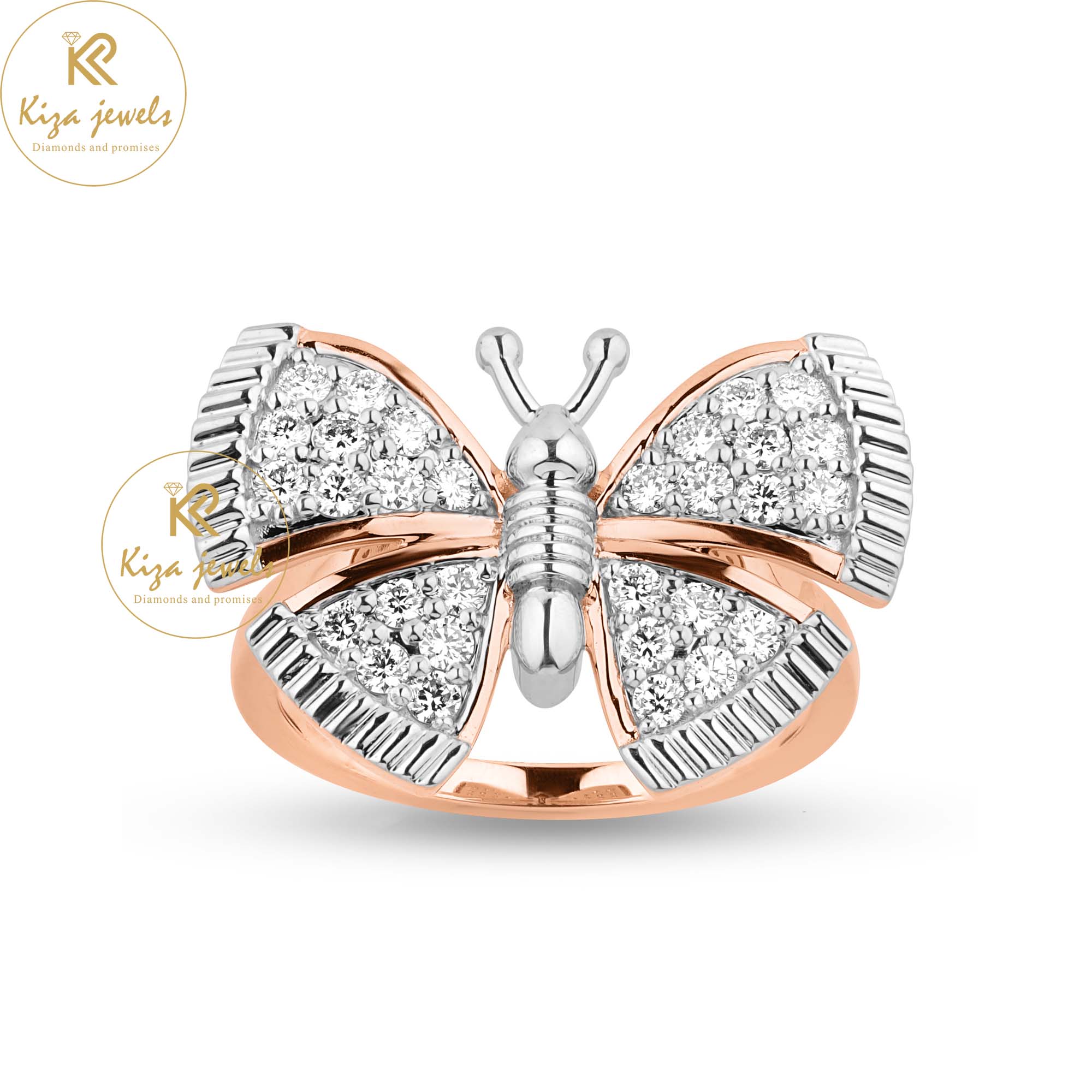 0.630 TDW Round Cut Women's Engagement Diamond Ring