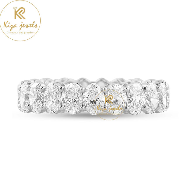 2.62 TDW Oval Cut Diamond Eternity Band