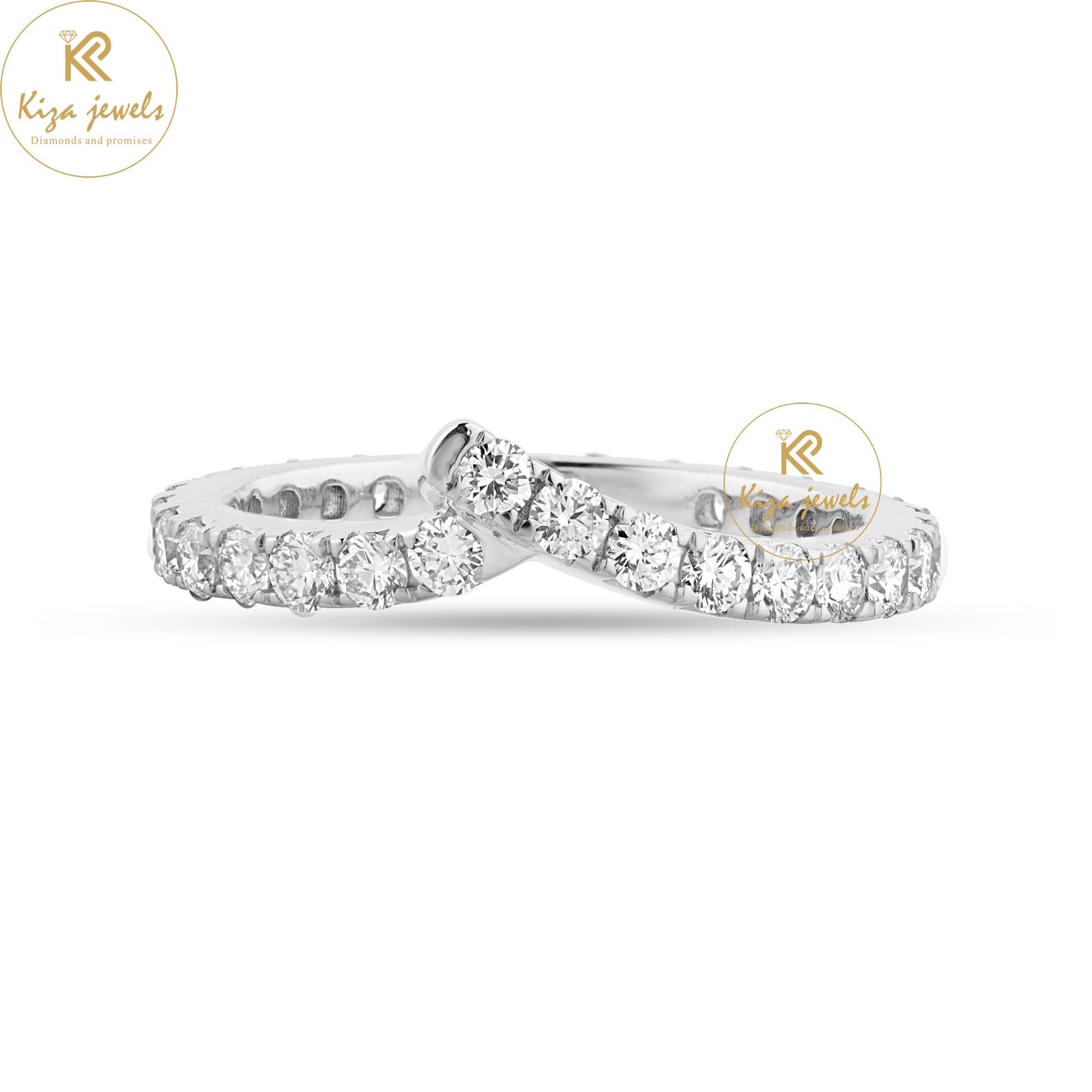 1.23 TDW Round Cut Diamond Women's Eternity Band Ring