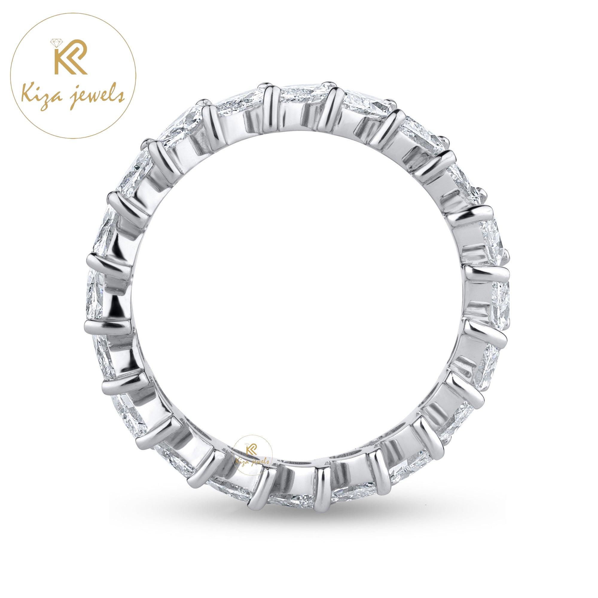 1.84 TDW Marquise Cut Diamond Women's Engagement Eternity Band