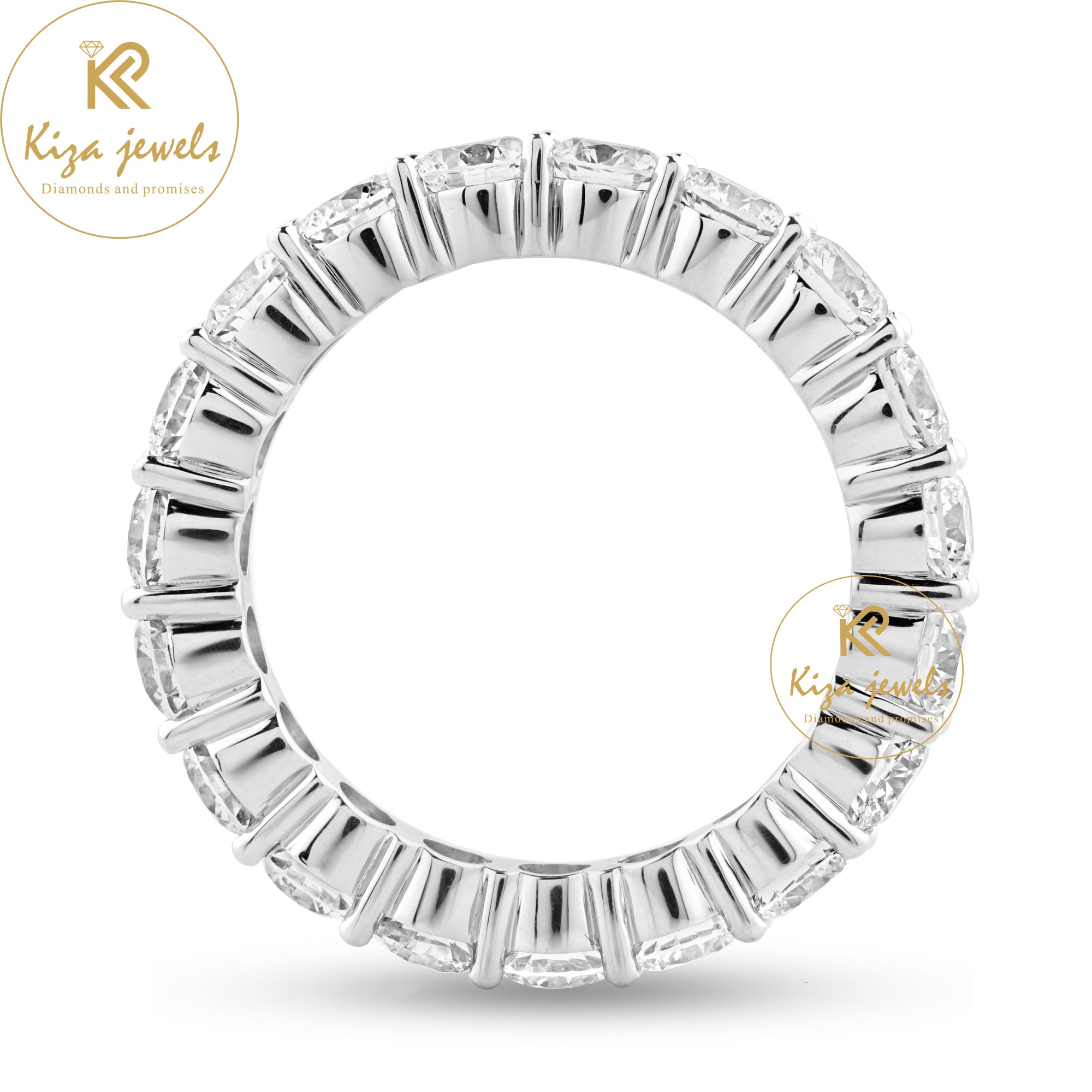 4.00 TDW Round Cut Women's Diamond Eternity Band