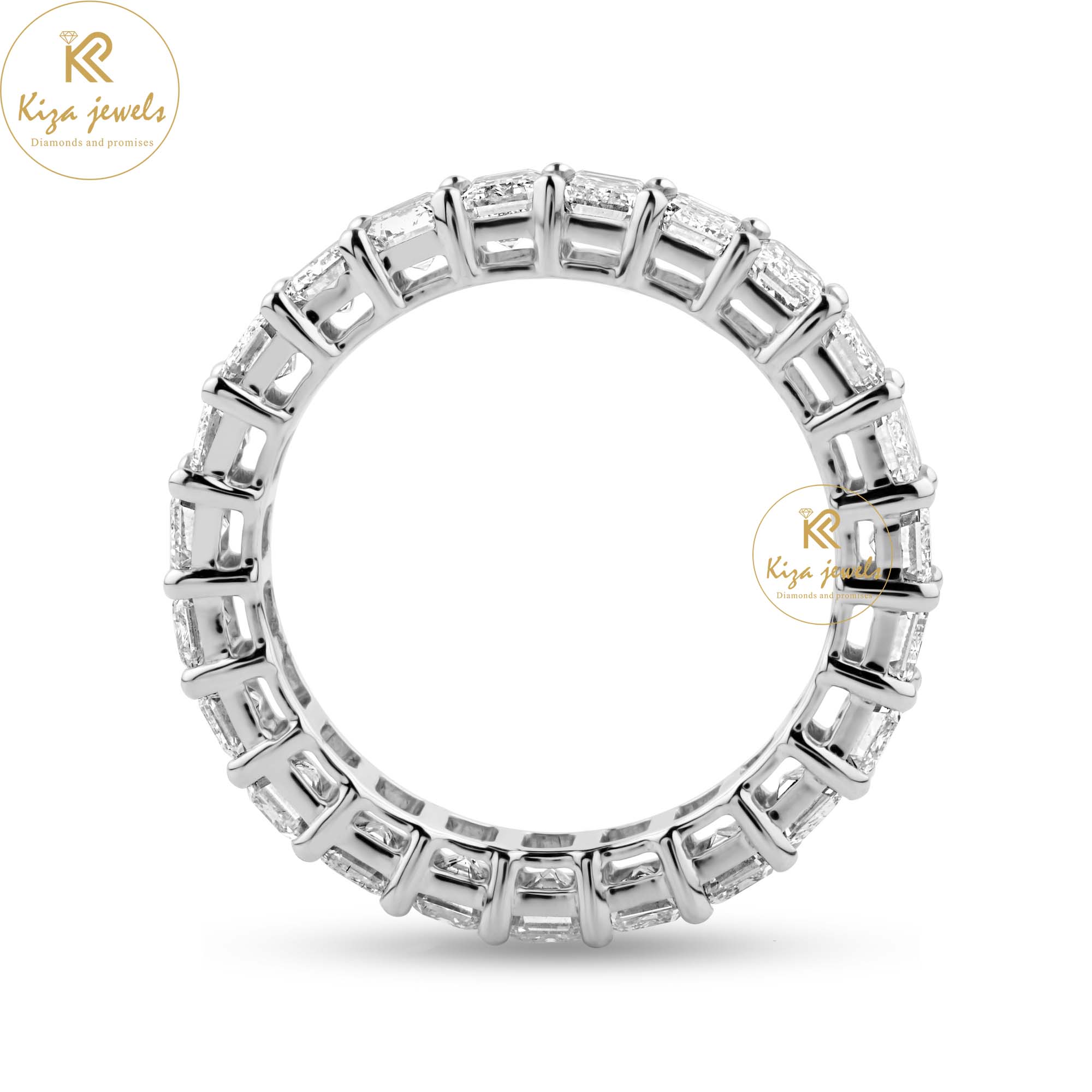 5.75 TDW Emerald Cut Women's Diamond Eternity Band