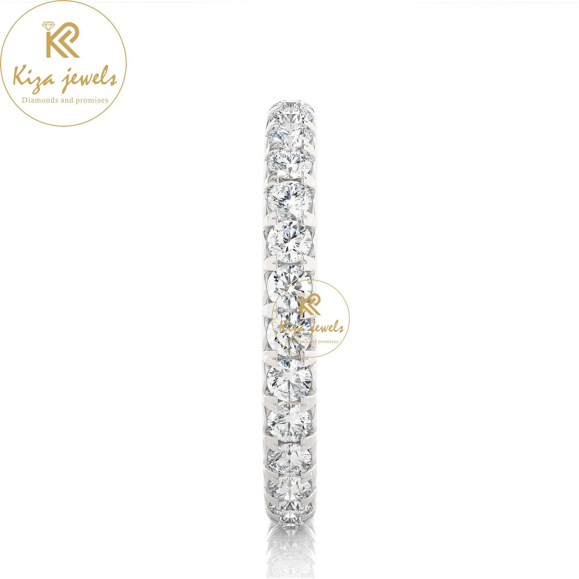 1.04 TDW Round Cut Women's Diamond Eternity Band