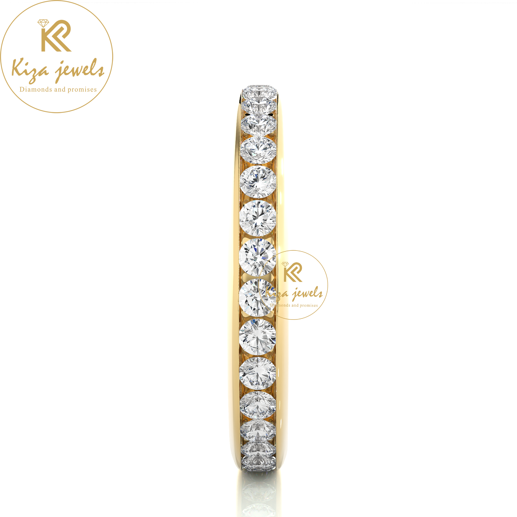 0.96 TDW Round Cut Women's Diamond Eternity Band