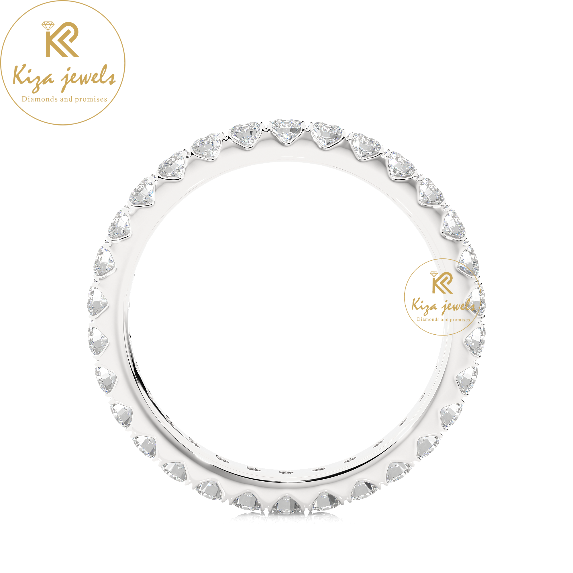 1.04 TDW Round Cut Women's Diamond Eternity Band