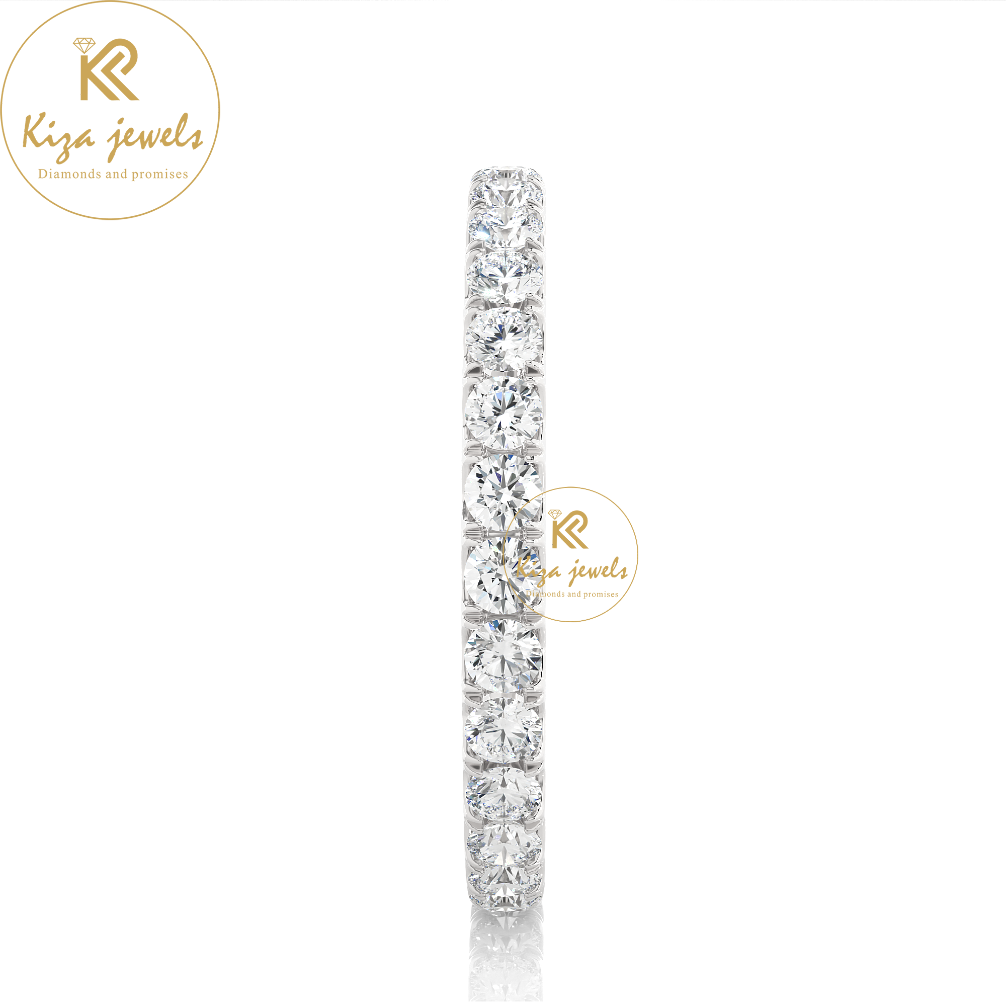 1.04 TDW Round Cut Women's Diamond Eternity Band