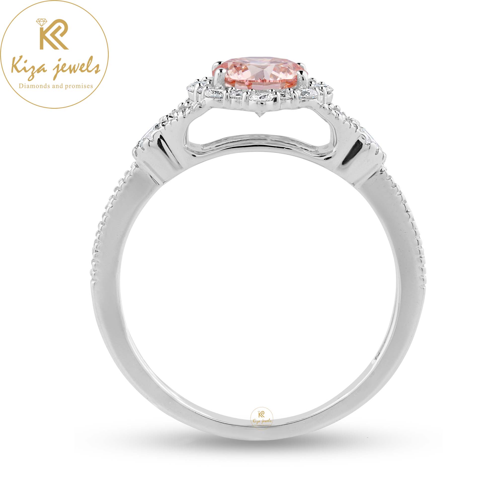 1.269 TDW Round Cut Women's Halo Diamond Ring