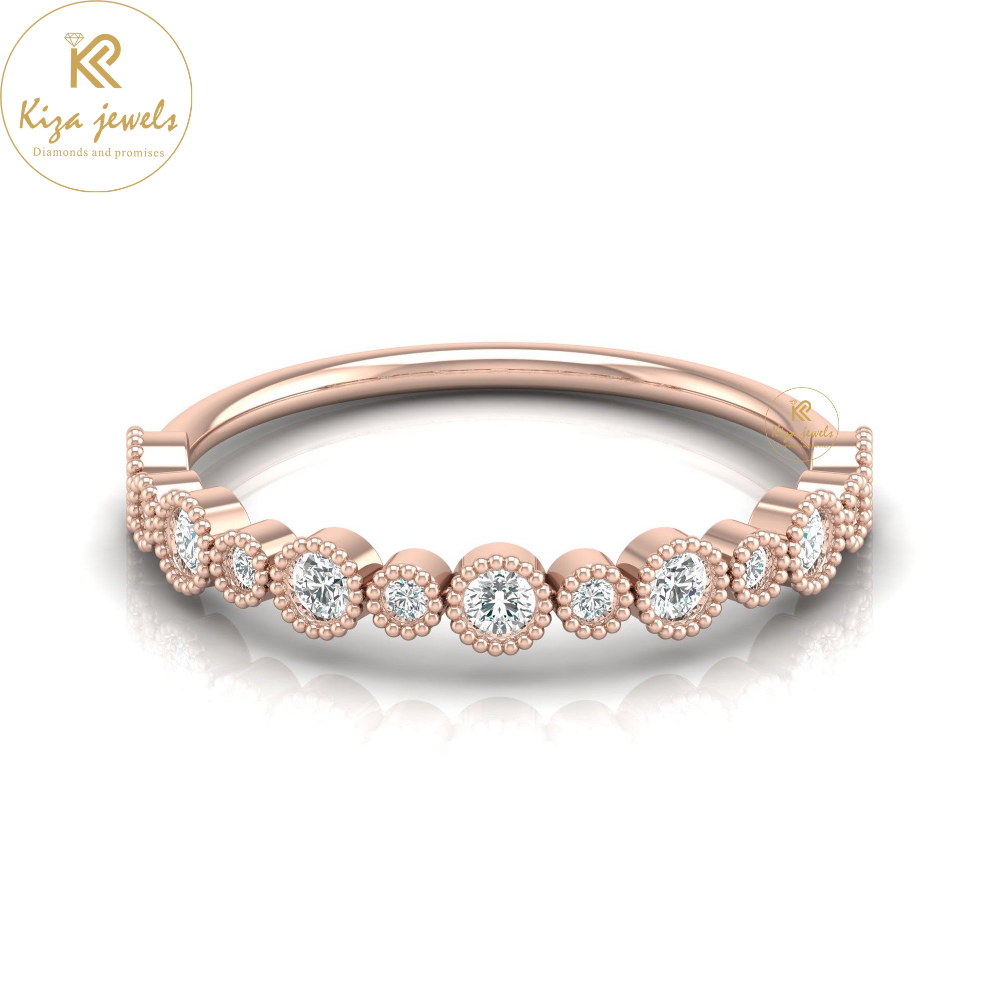 0.259 TDW Round Cut Minimalist Diamond Ring