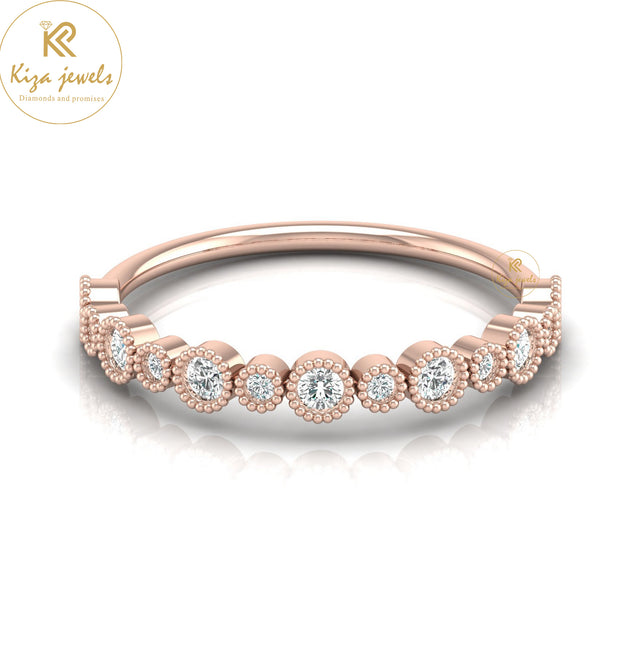 0.259 TDW Round Cut Minimalist Diamond Ring
