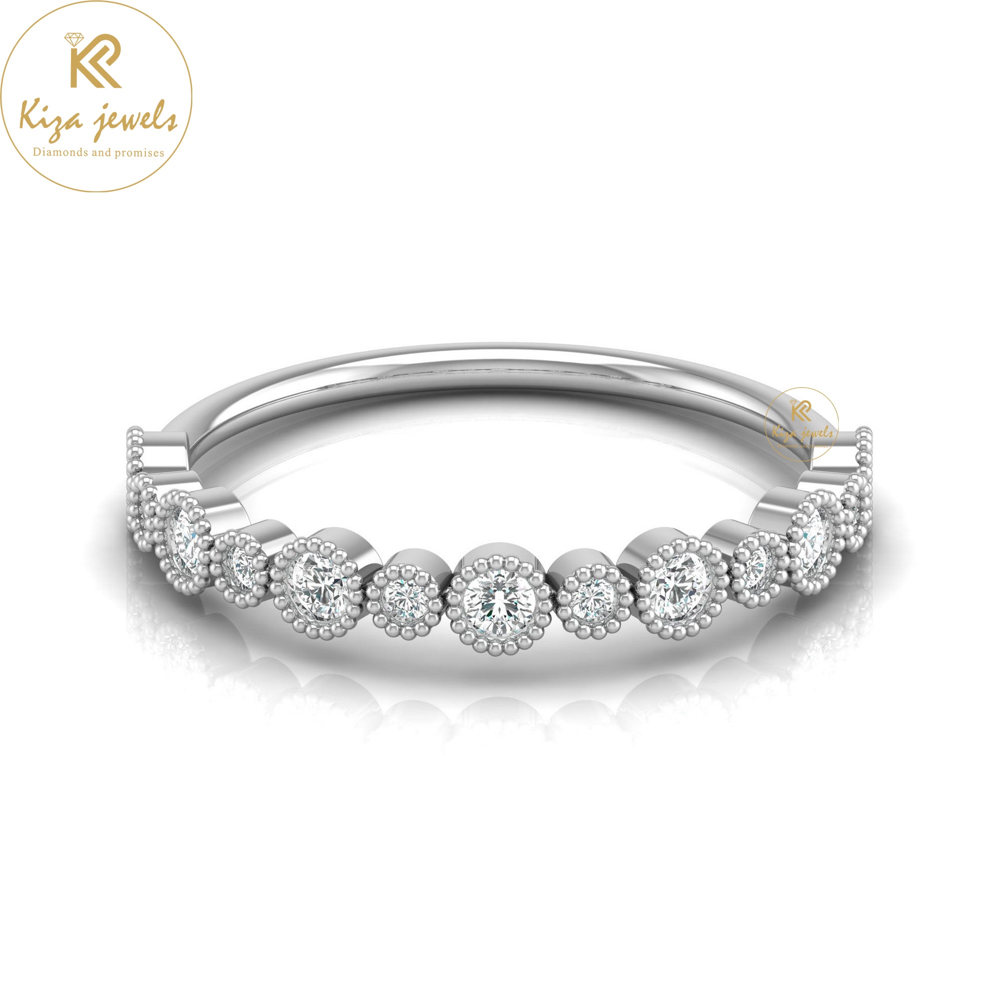 0.259 TDW Round Cut Minimalist Diamond Ring