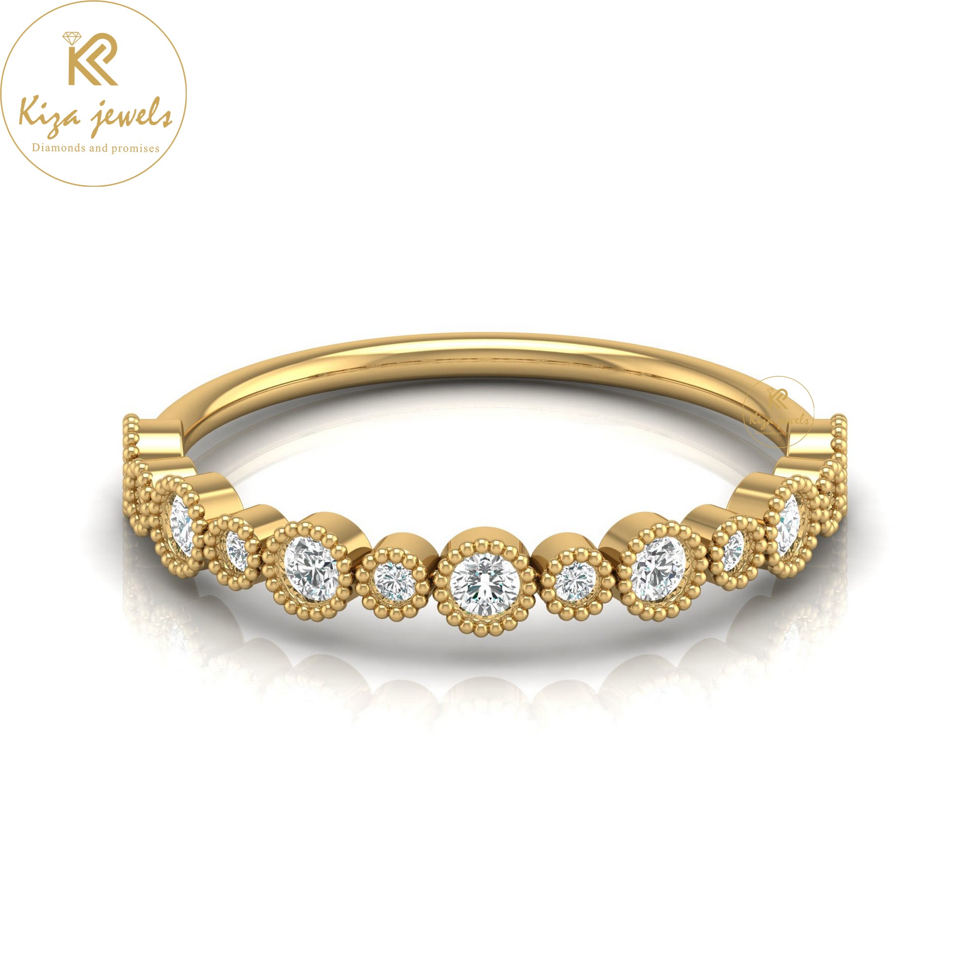 0.259 TDW Round Cut Minimalist Diamond Ring