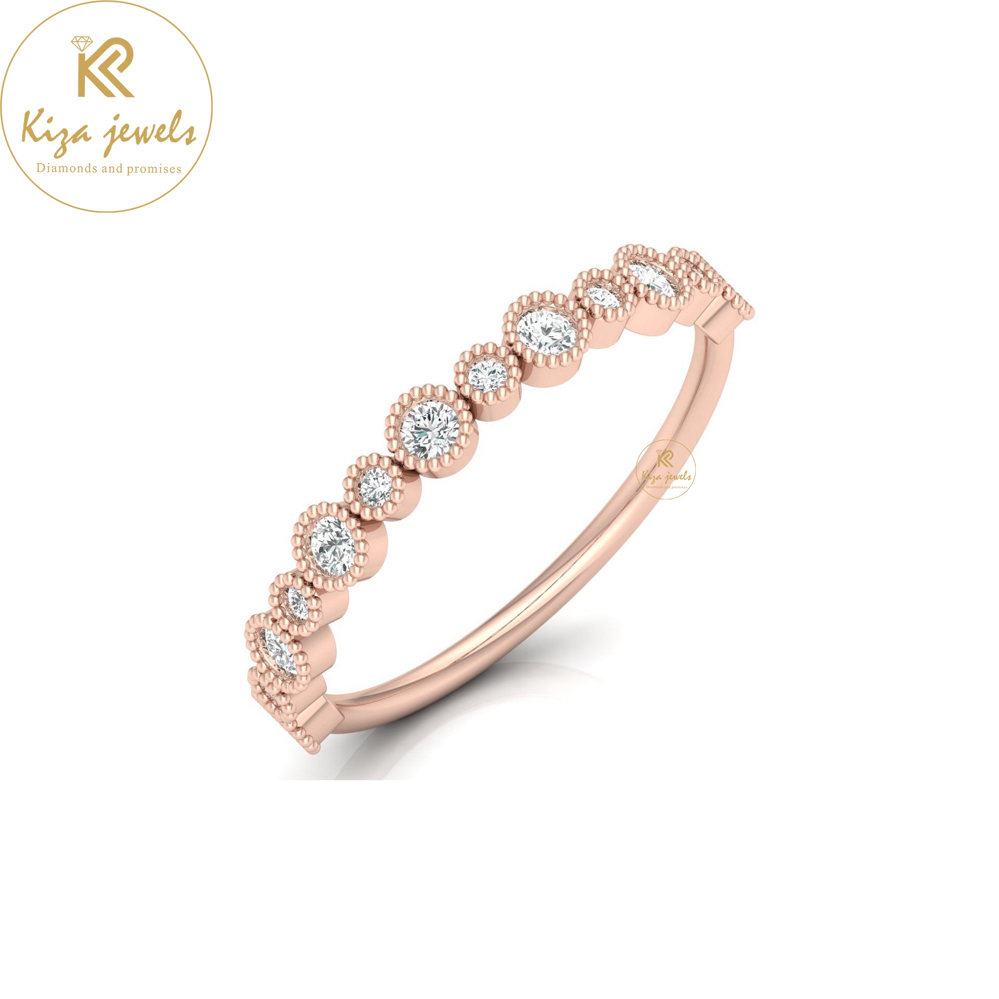 0.259 TDW Round Cut Minimalist Diamond Ring