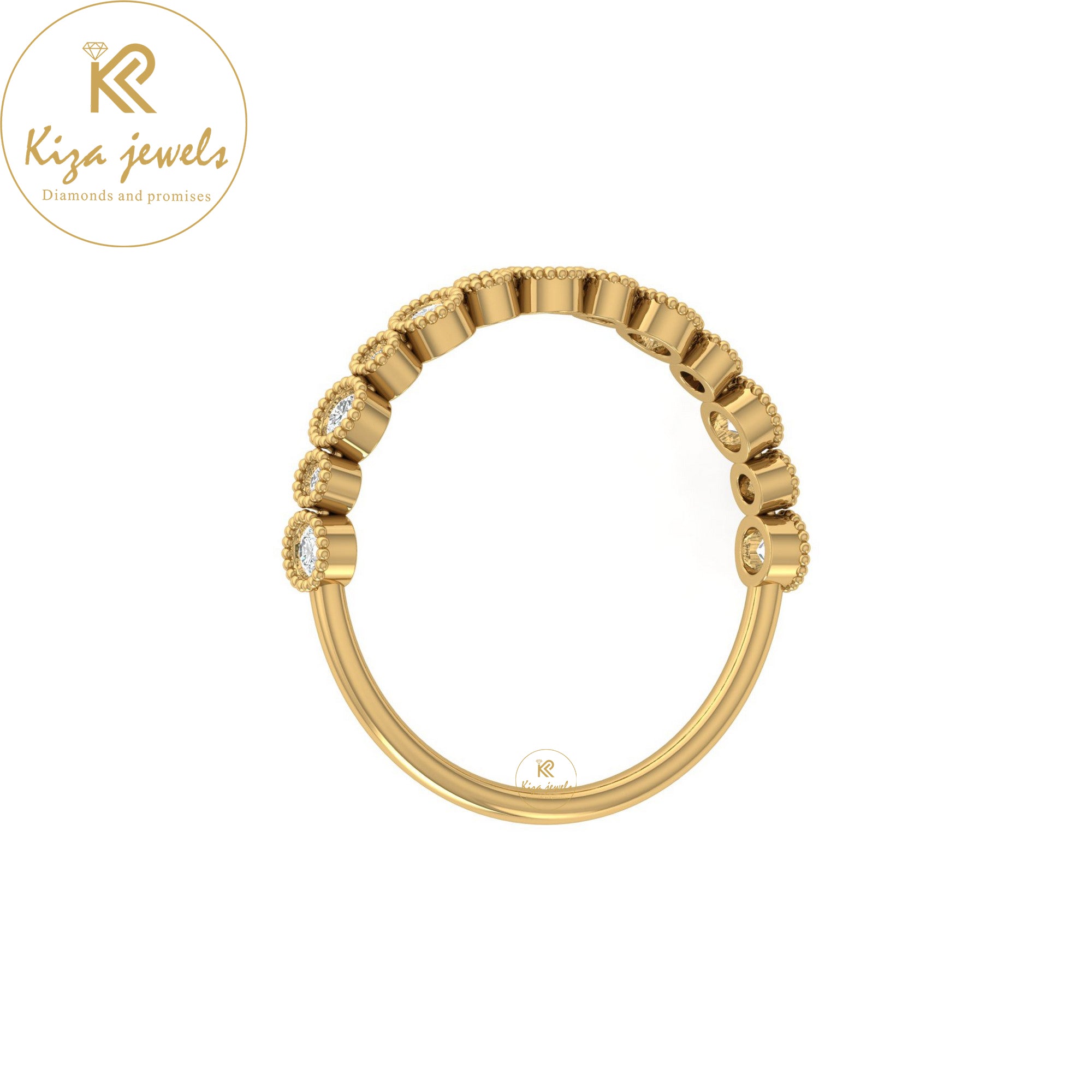 0.259 TDW Round Cut Minimalist Diamond Ring