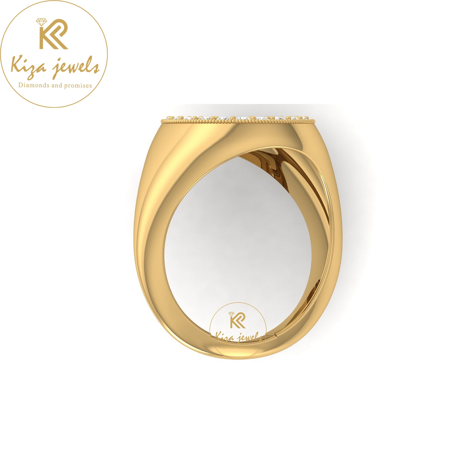 0.26 TDW Round Cut Minimalist Diamond Ring