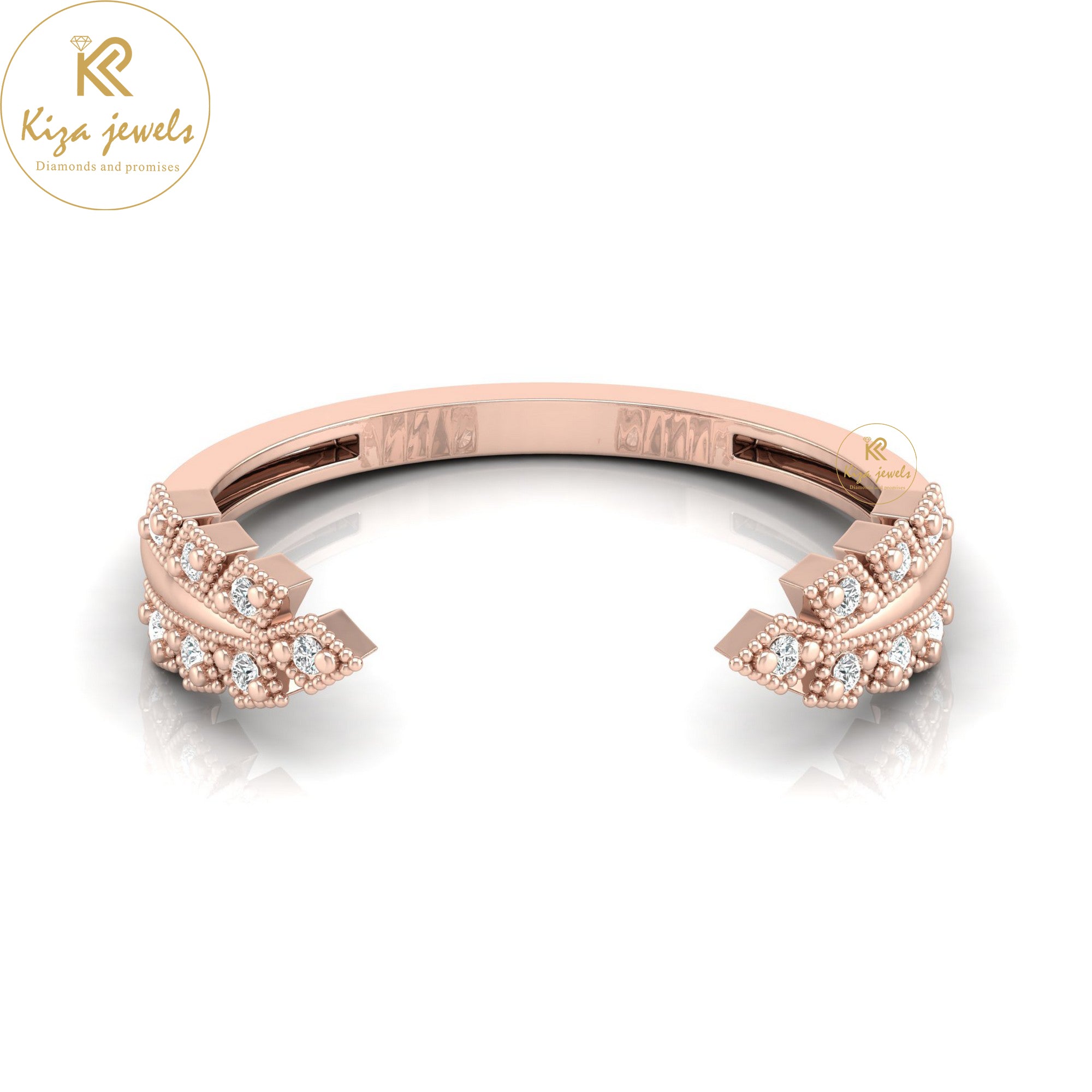 0.05 TDW Round Cut Minimalist Diamond Ring