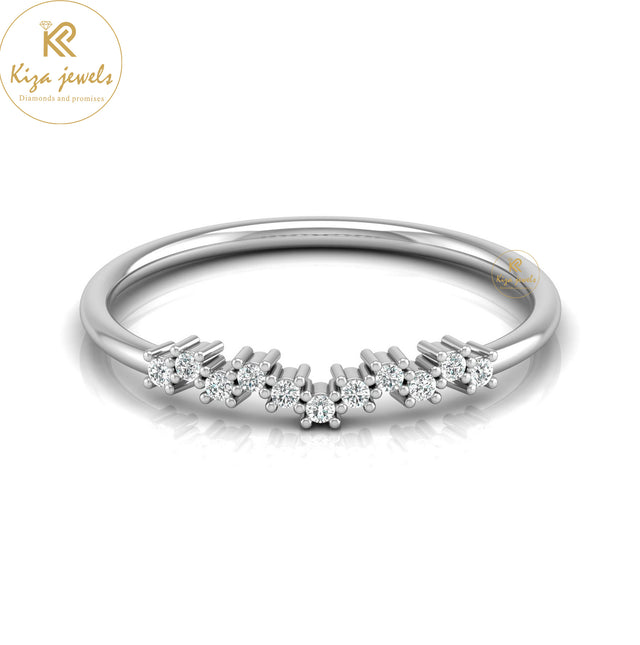 0.07 TDW Round Cut Minimalist Diamond Ring