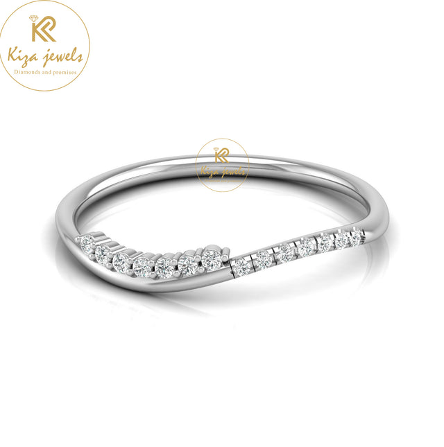 0.07 TDW Round Cut Minimalist Diamond Ring