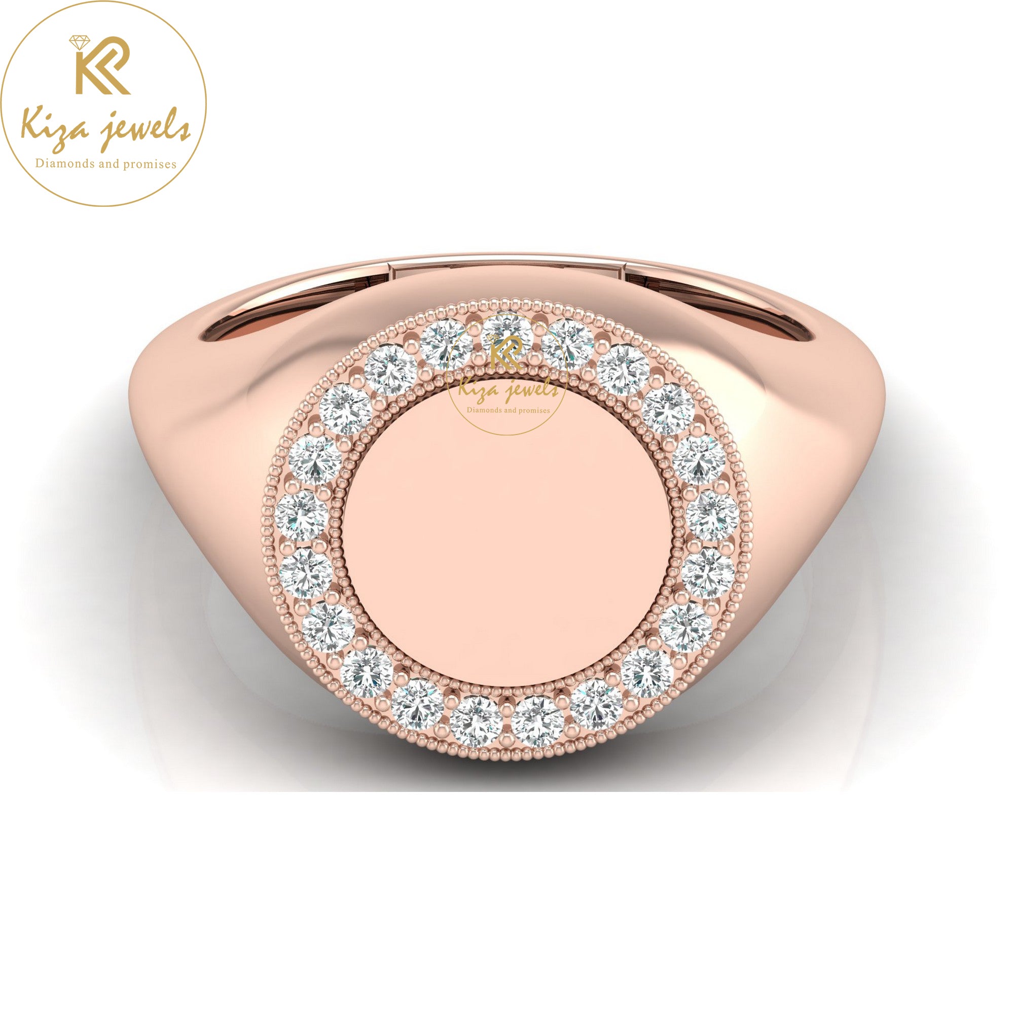 0.26 TDW Round Cut Minimalist Diamond Ring