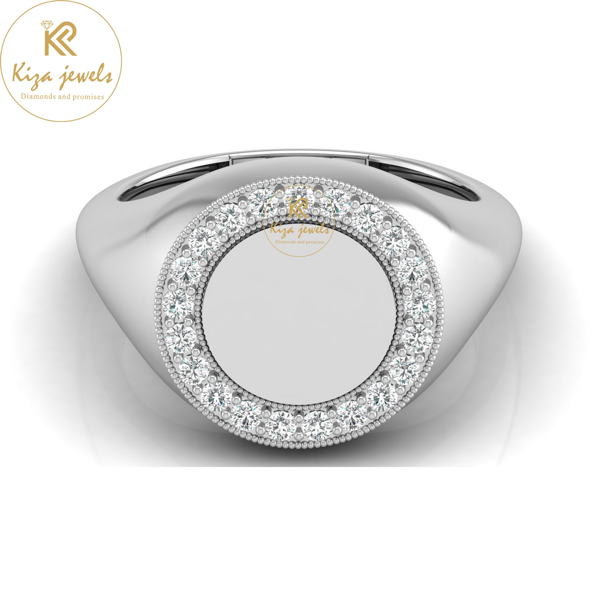 0.26 TDW Round Cut Minimalist Diamond Ring