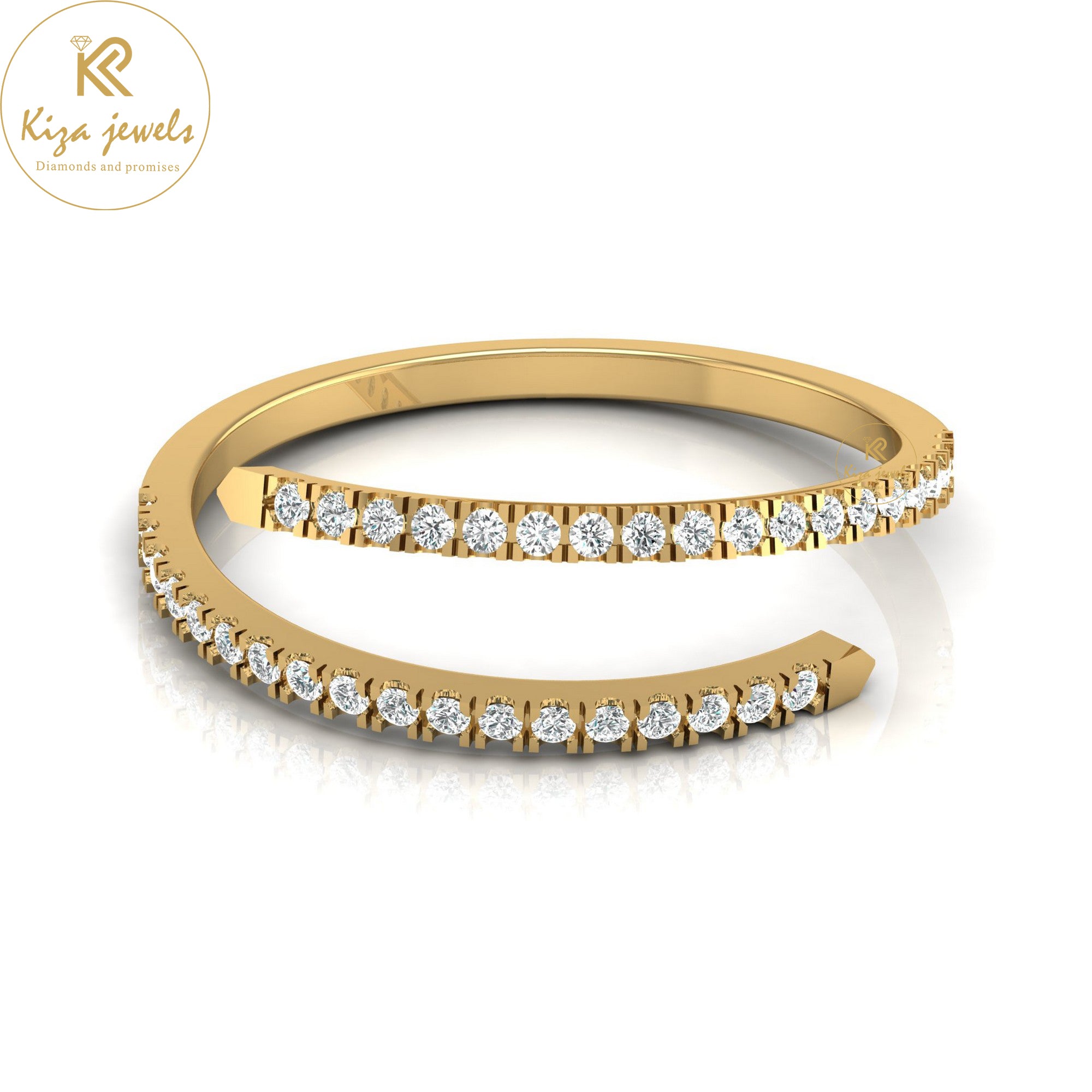 0.18 TDW Round Cut Minimalist Diamond Ring