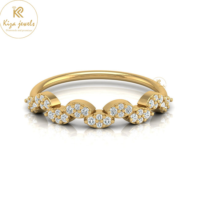 0.22 TDW Round Cut Minimalist Diamond Ring