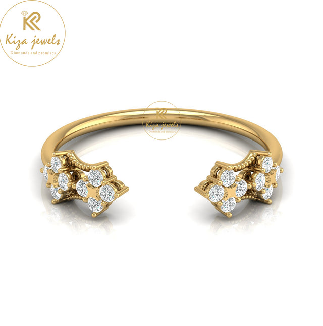 0.20 TDW Round Cut Minimalist Diamond Ring