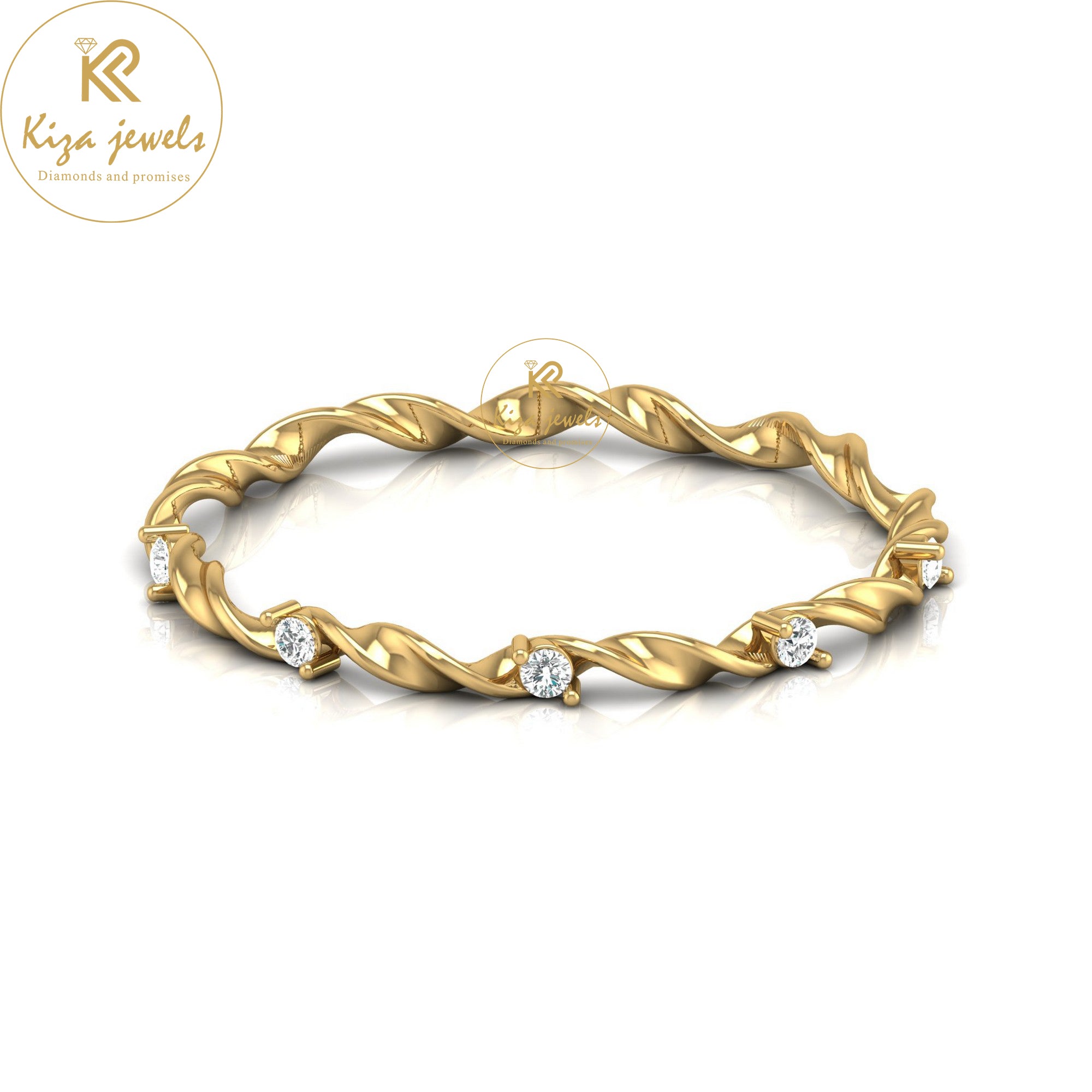 0.04 TDW Round Cut Minimalist Diamond Ring
