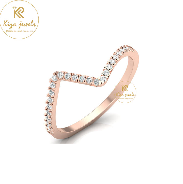 0.13 TDW Round Cut Minimalist Diamond Ring