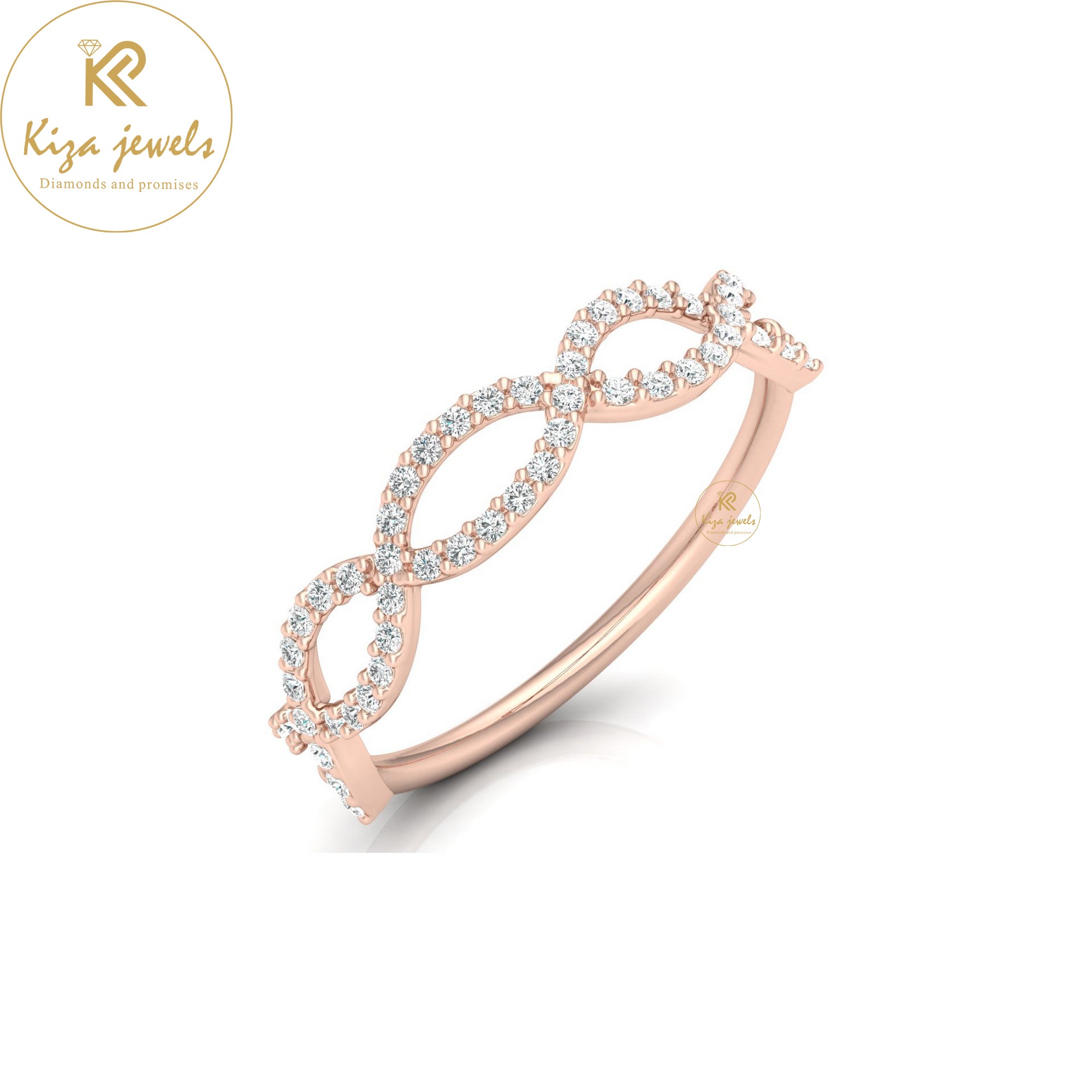 0.25 TDW Round Cut Minimalist Diamond Ring