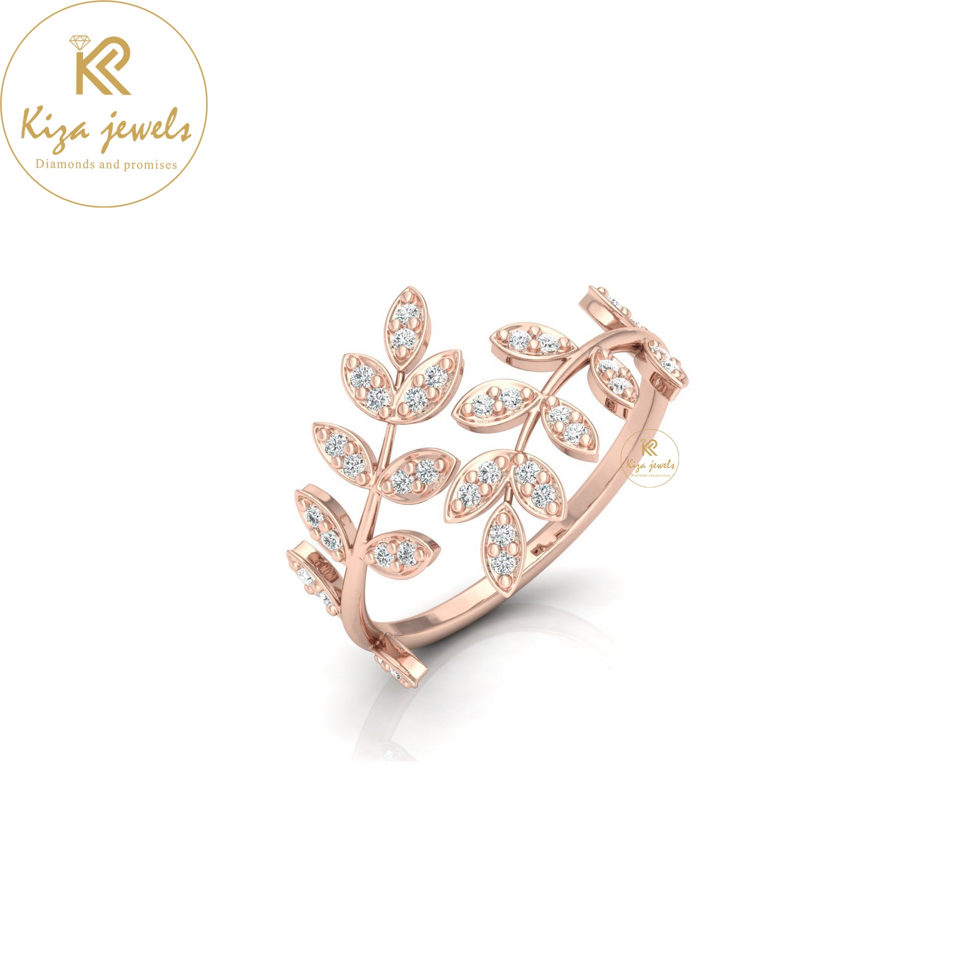 0.18 TDW Round Cut Minimalist Diamond Ring