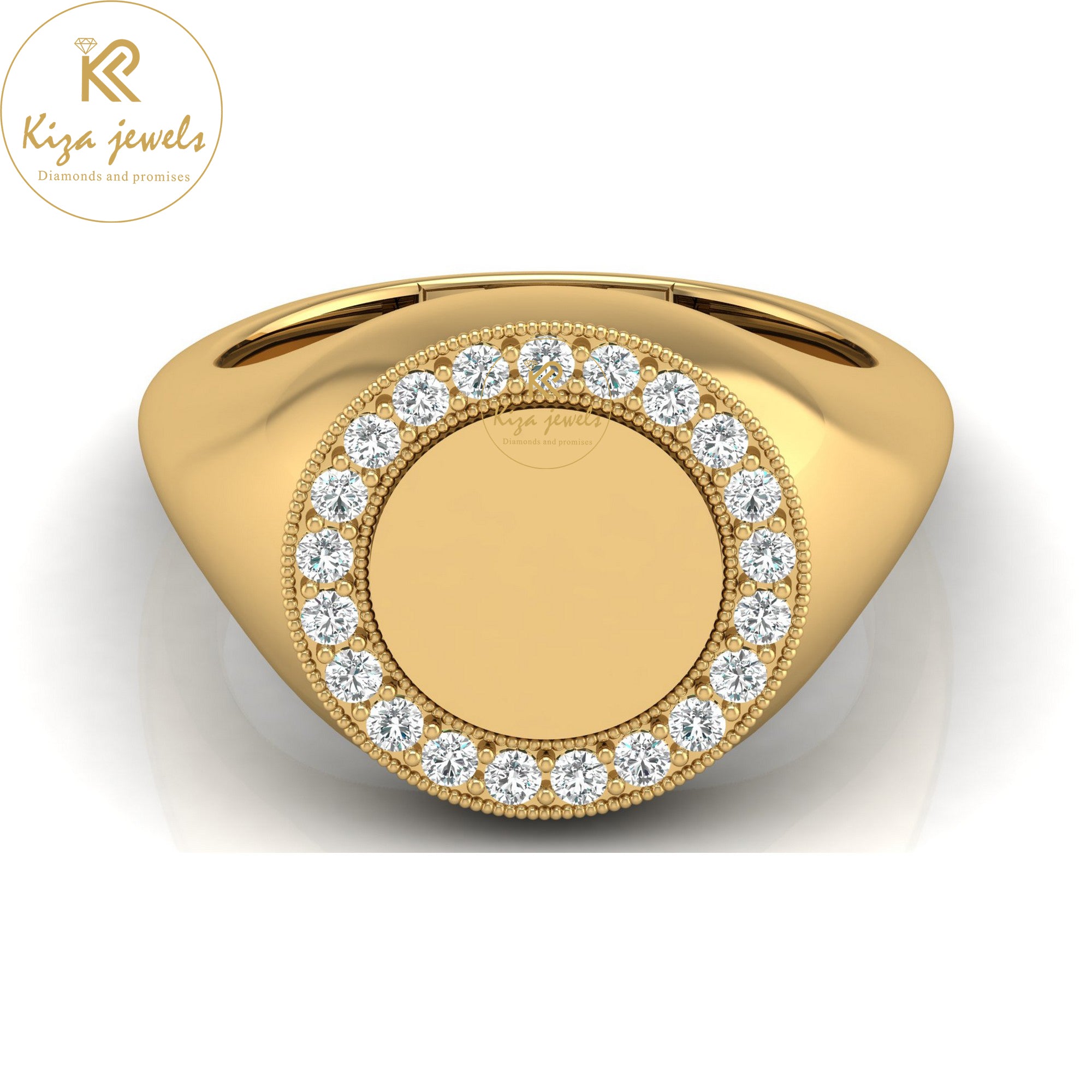 0.26 TDW Round Cut Minimalist Diamond Ring