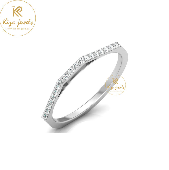 0.12 TDW Round Cut Minimalist Diamond Ring