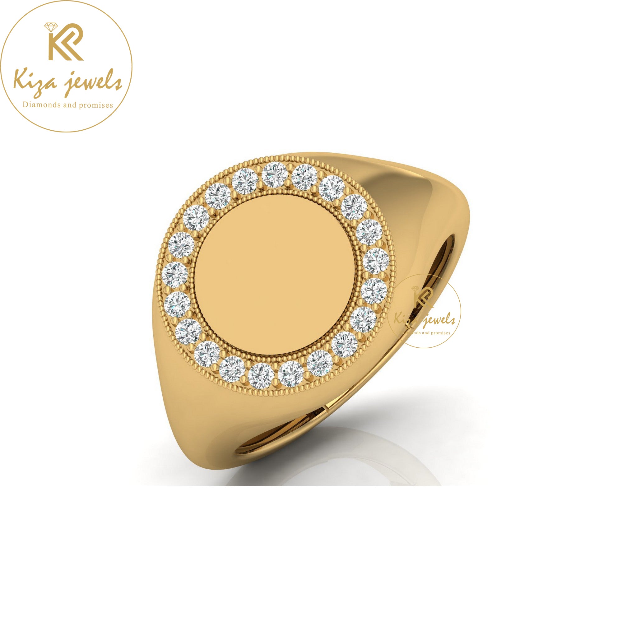 0.26 TDW Round Cut Minimalist Diamond Ring