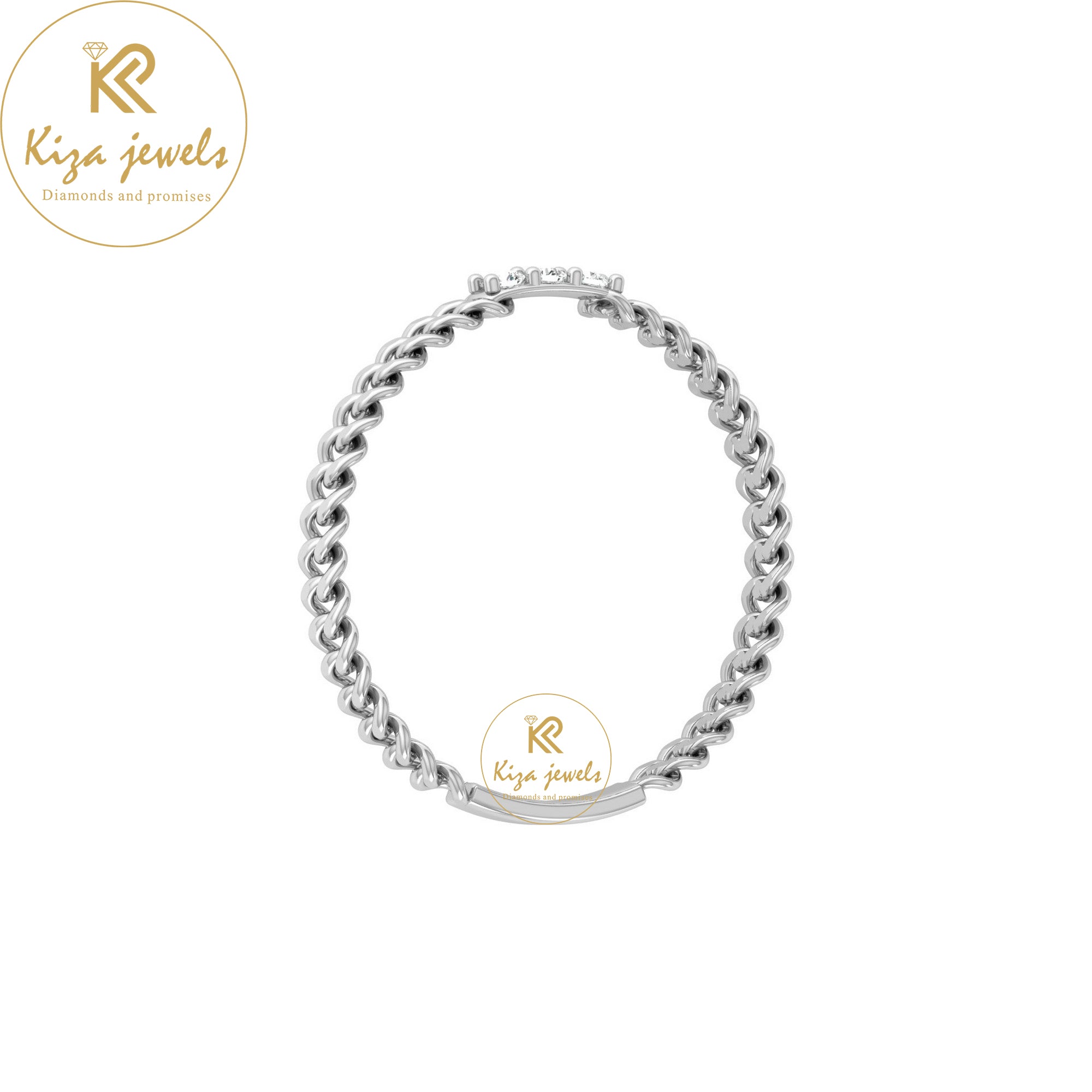 0.04 TDW Round Cut Minimalist Diamond Ring