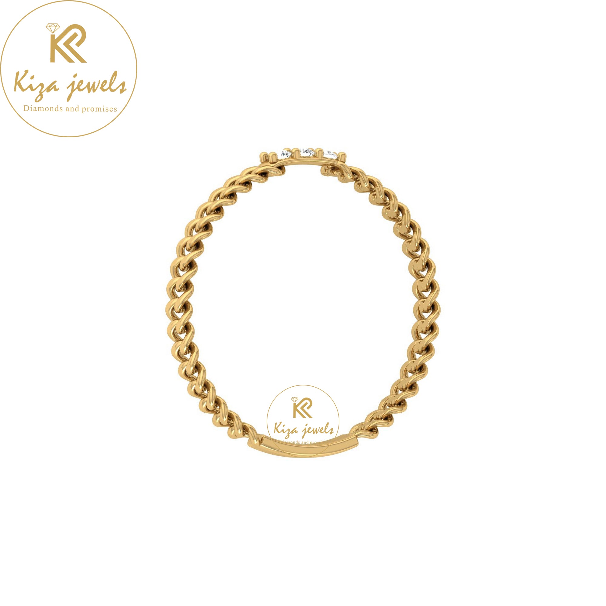 0.04 TDW Round Cut Minimalist Diamond Ring