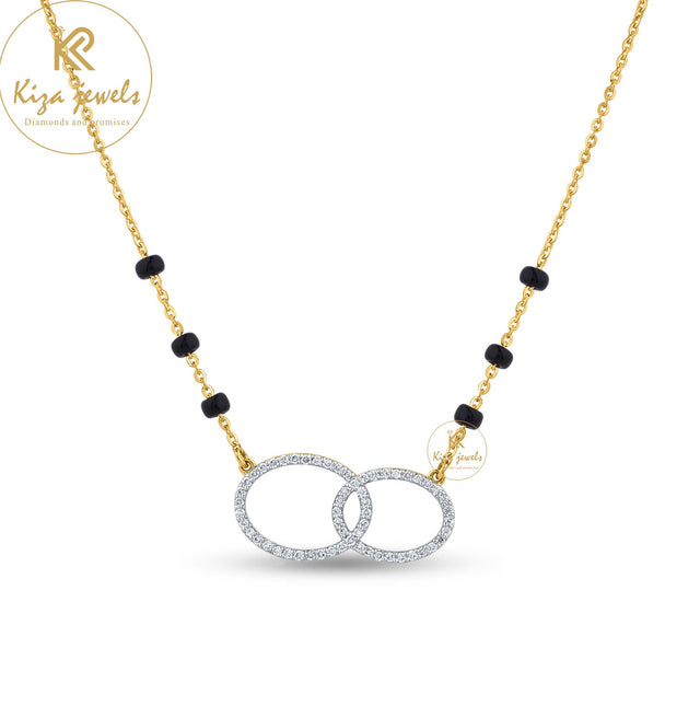 0.23TDW Round Cut Diamond Yellow Gold Pendant