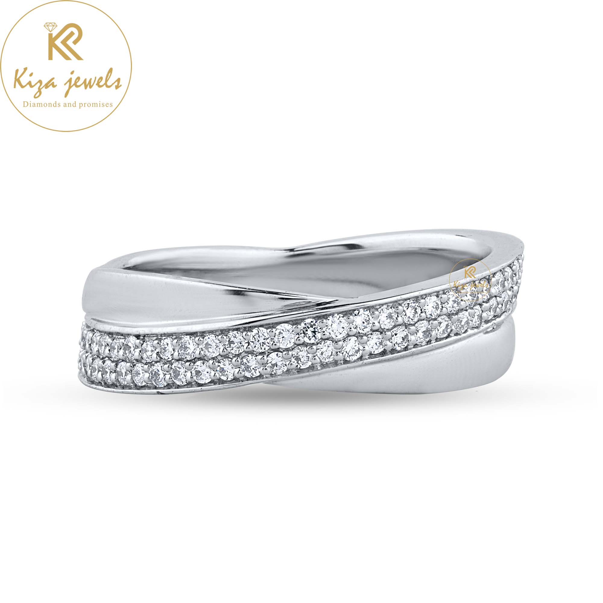 0.28 TDW Round Cut Diamond Band Ring