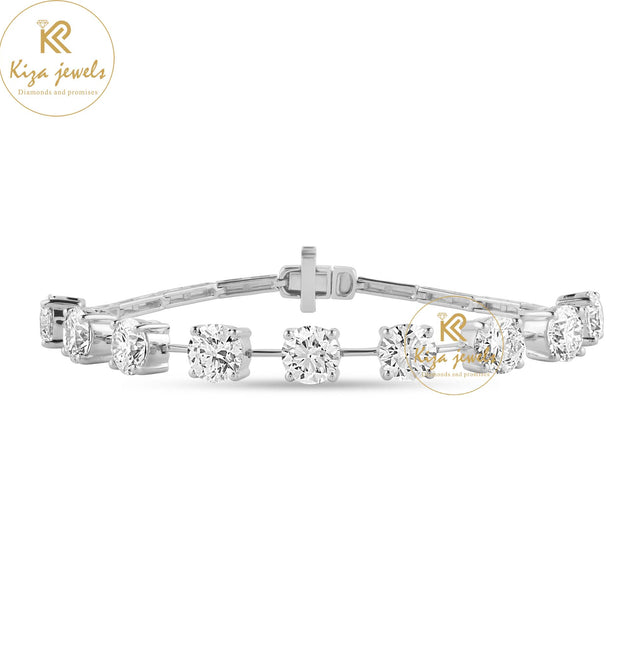 9.00 TDW Round Cut Diamond Slider Bracelet