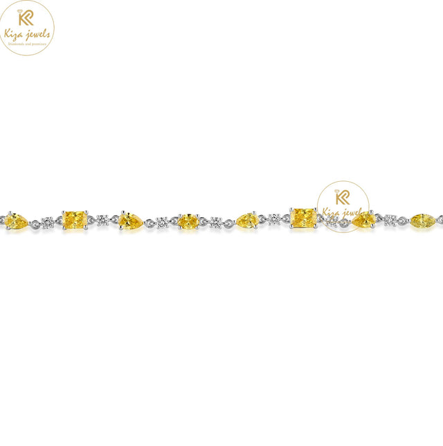 4.034 TDW Marquise, Pear, Radiant, Oval, Emerald & Round Cut Diamond Slider Bracelet