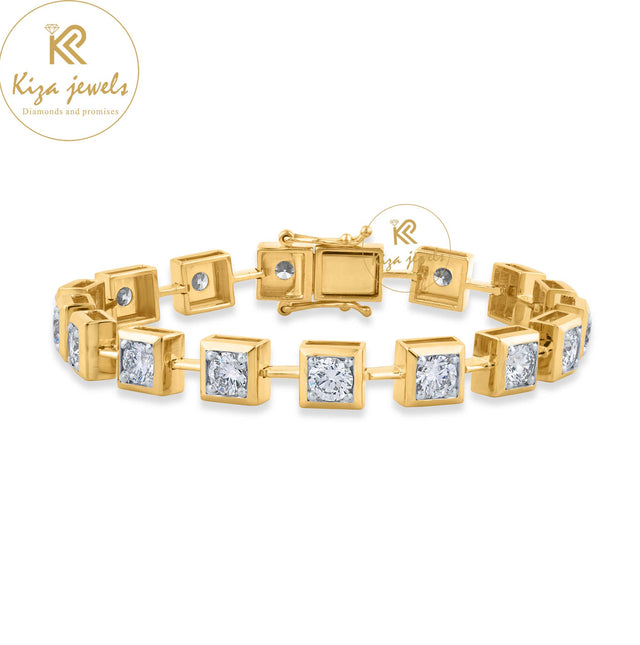 4.59 TDW Round Cut Diamond Slider Bracelet