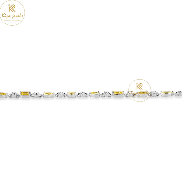 4.034 TDW Marquise, Pear, Radiant, Oval, Emerald & Round Cut Diamond Slider Bracelet