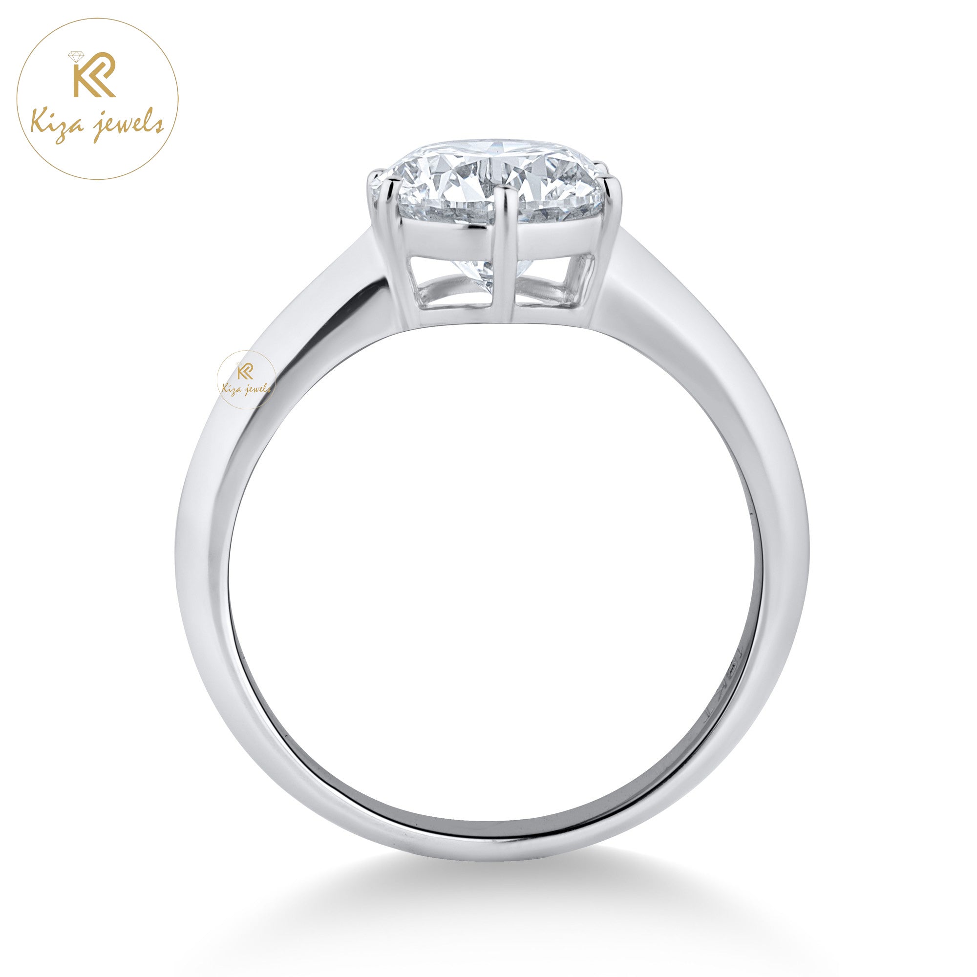 1.50 TDW Round Cut Women's Solitaire Diamond Ring