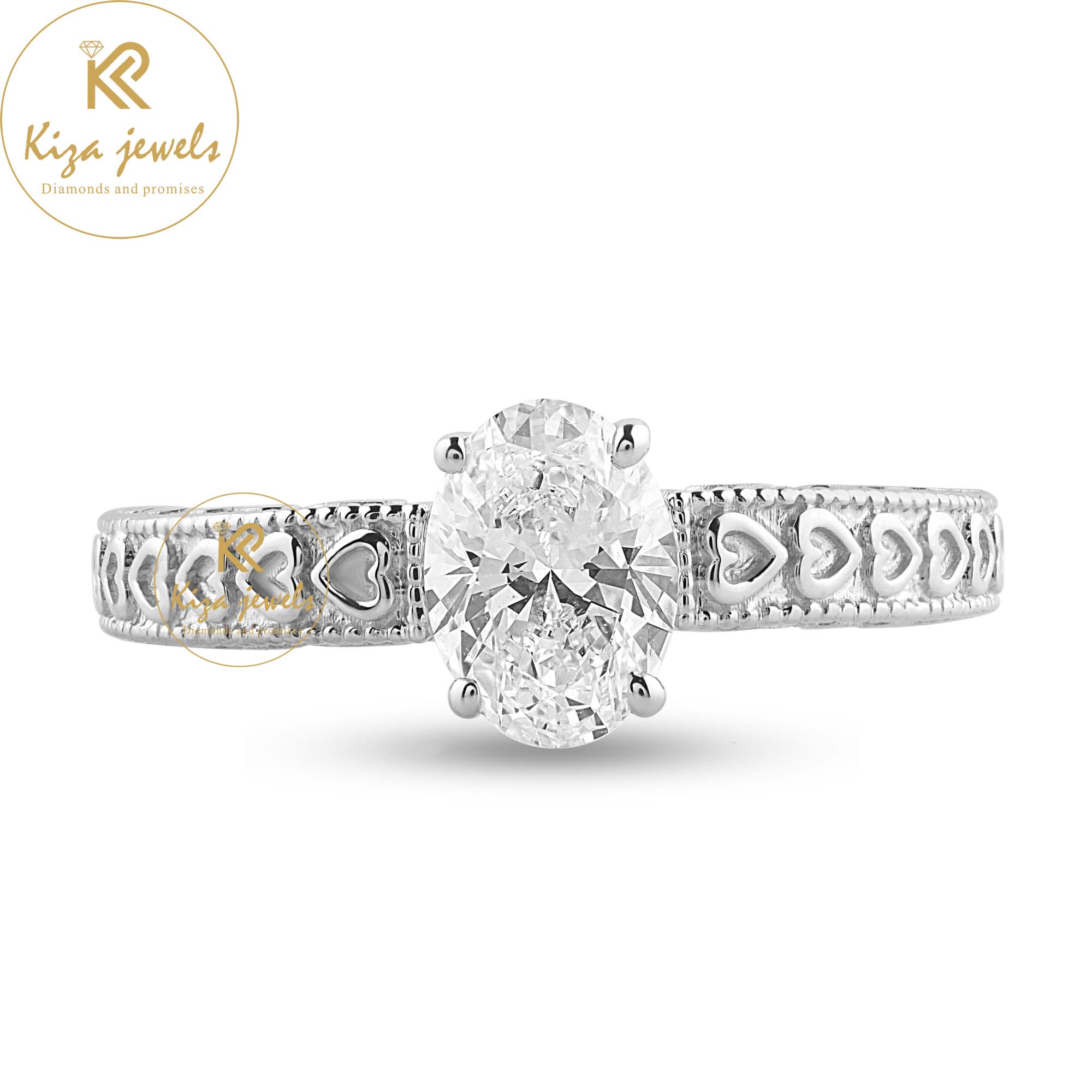 1.06 Oval Cut Women's Solitaire Diamond Ring