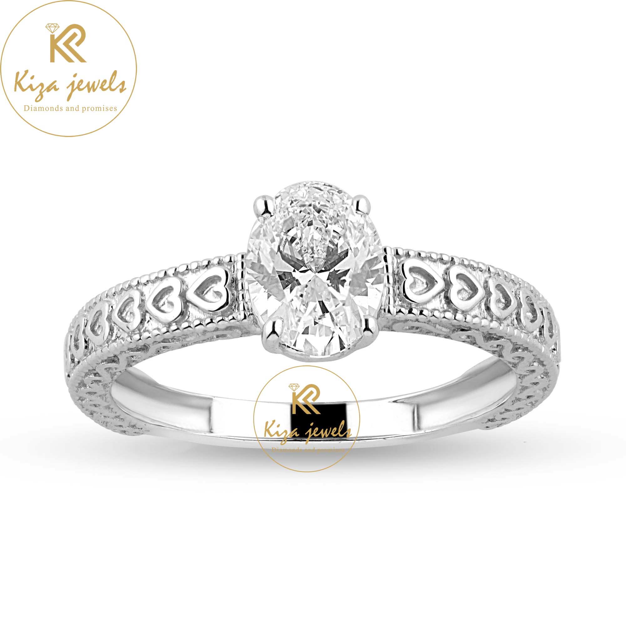 1.06 Oval Cut Women's Solitaire Diamond Ring