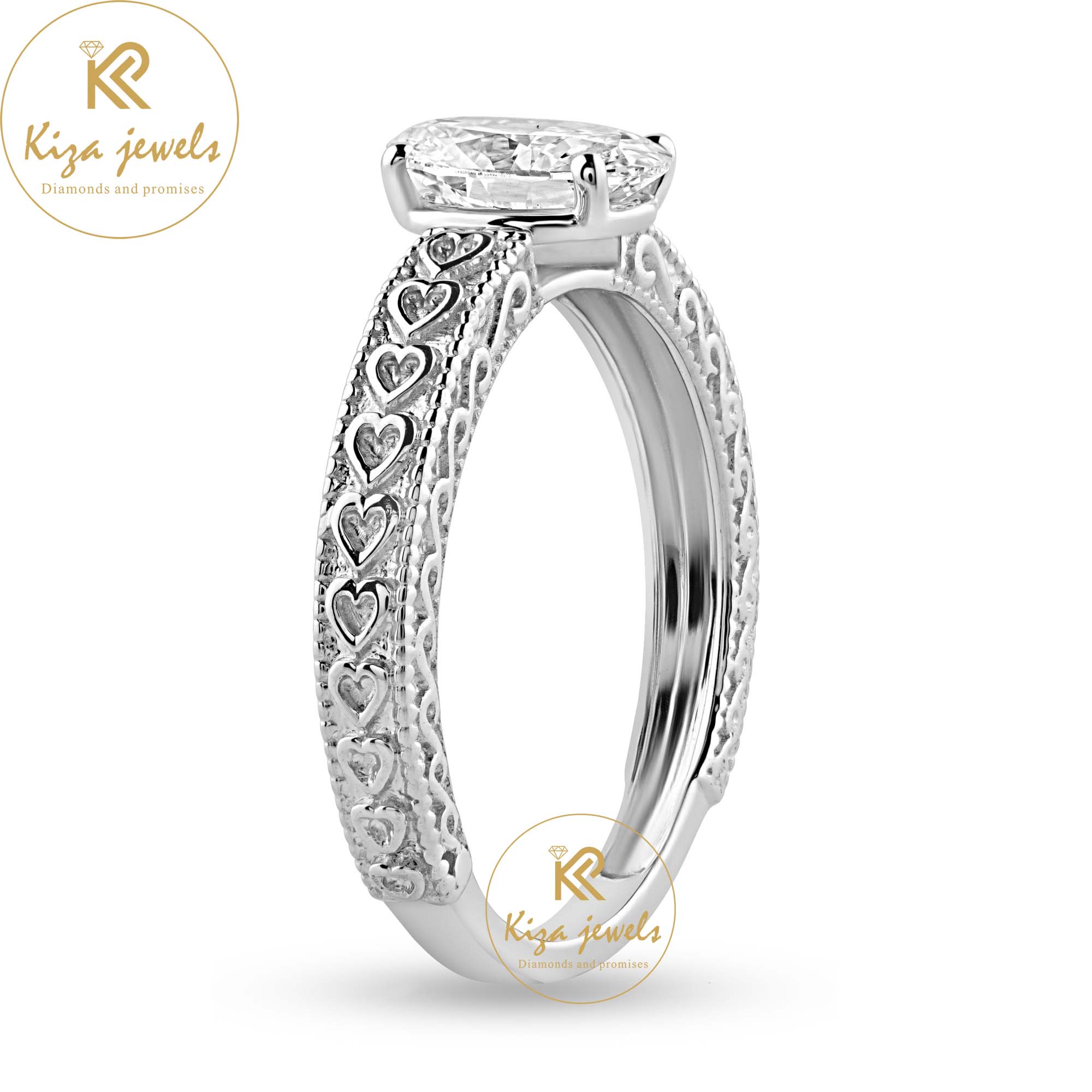 1.06 Oval Cut Women's Solitaire Diamond Ring