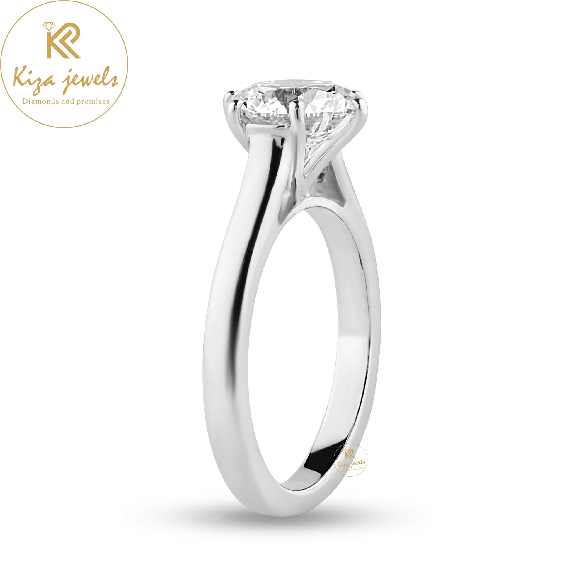 2.00 TDW Round Cut Diamond Women's Solitaire Ring